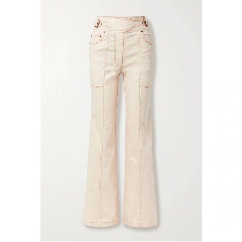 ✨NWT✨Ulla Johnson Albie belted high-rise wide-leg denim jeans - Picture 5 of 8
